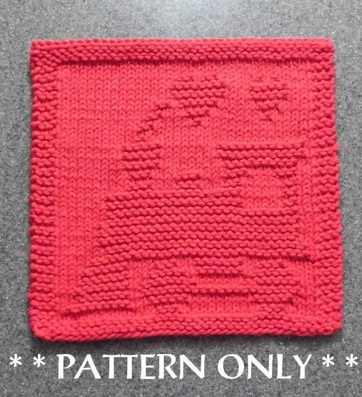 Mini almost lost washcloth knitting pattern