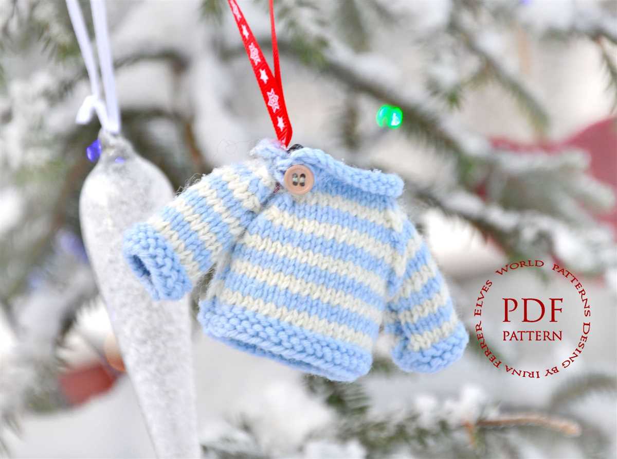 Mini christmas jumper knitting pattern free