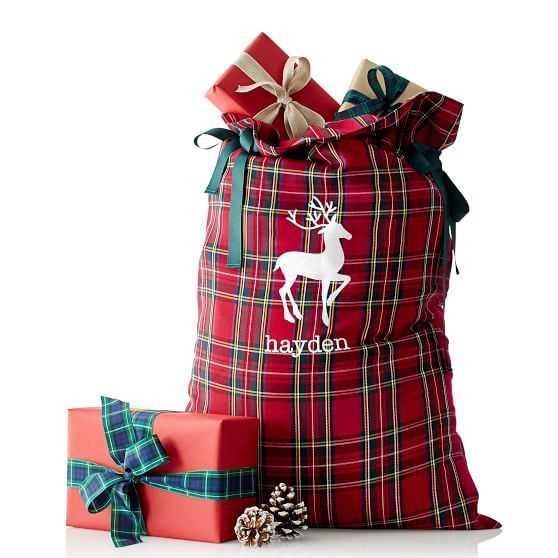 Mini santa sack knitting pattern