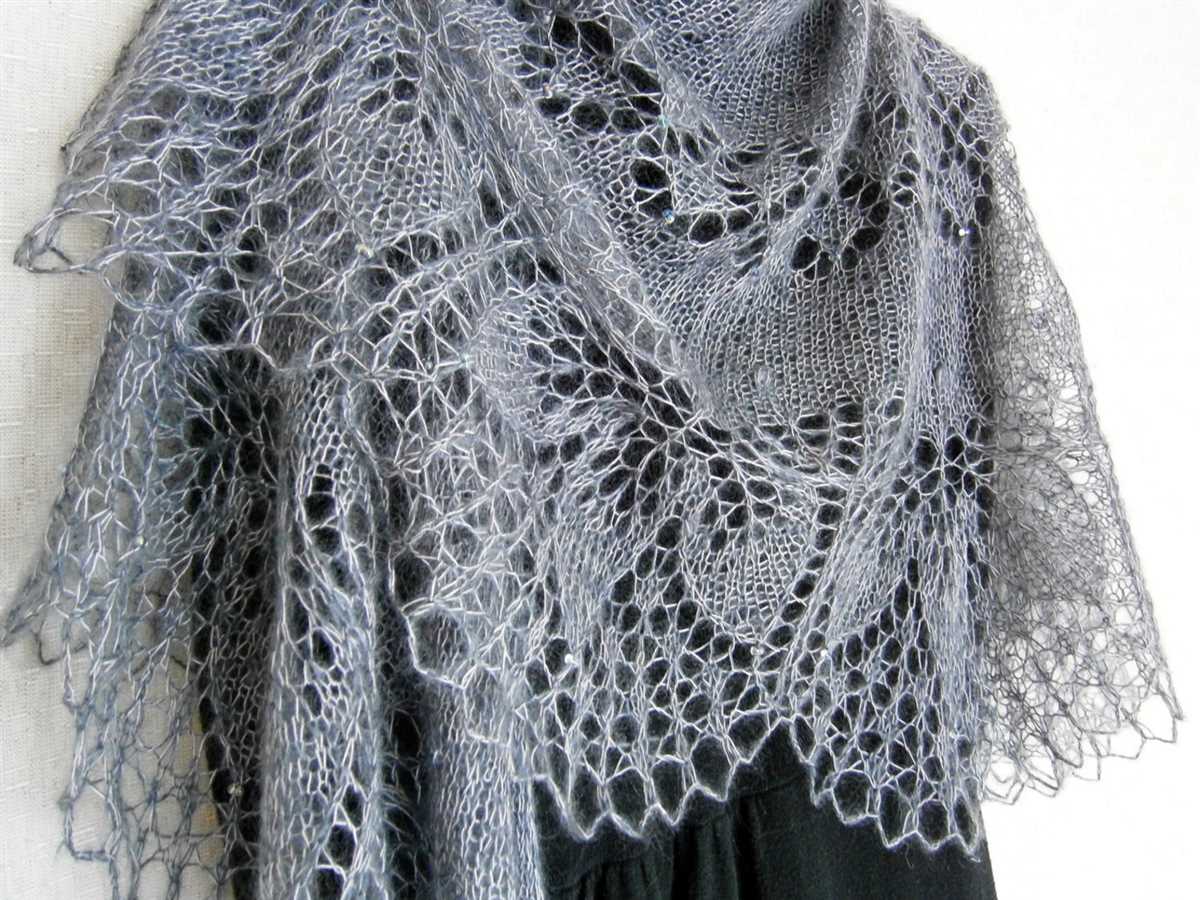 Mohair shawl knitting pattern