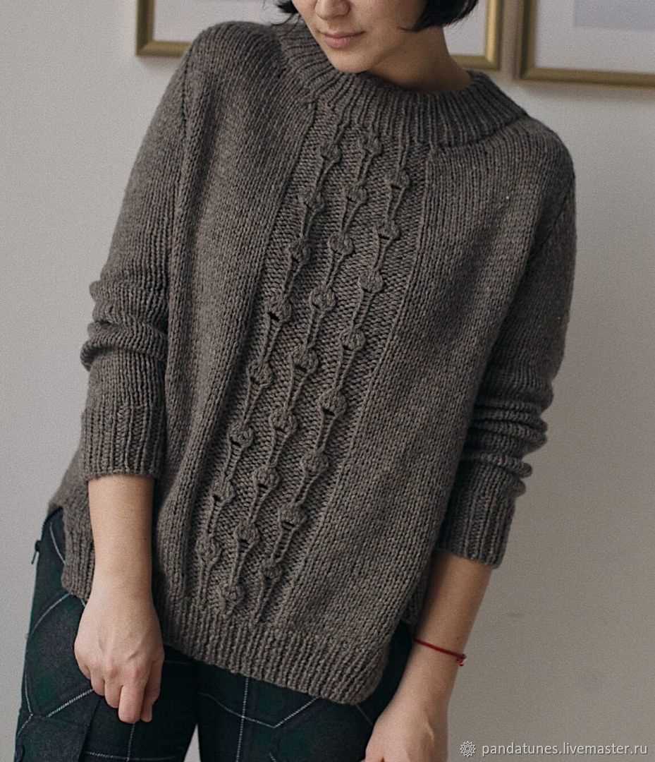 Mushroom sweater knit pattern