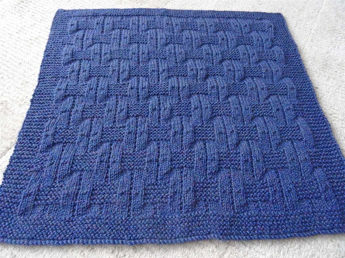 Ocean waves blanket knitting pattern