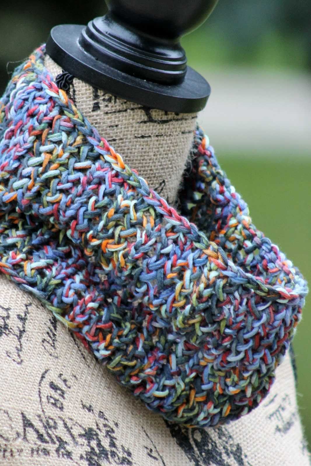 One skein knit cowl free pattern