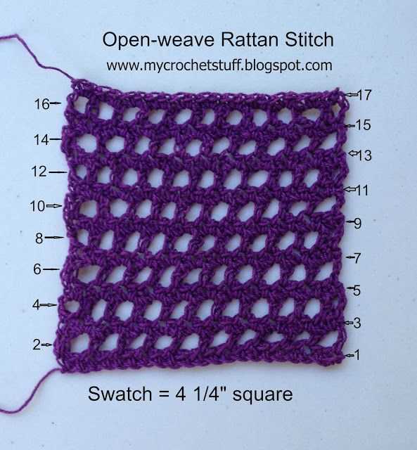Open weave knitting patterns