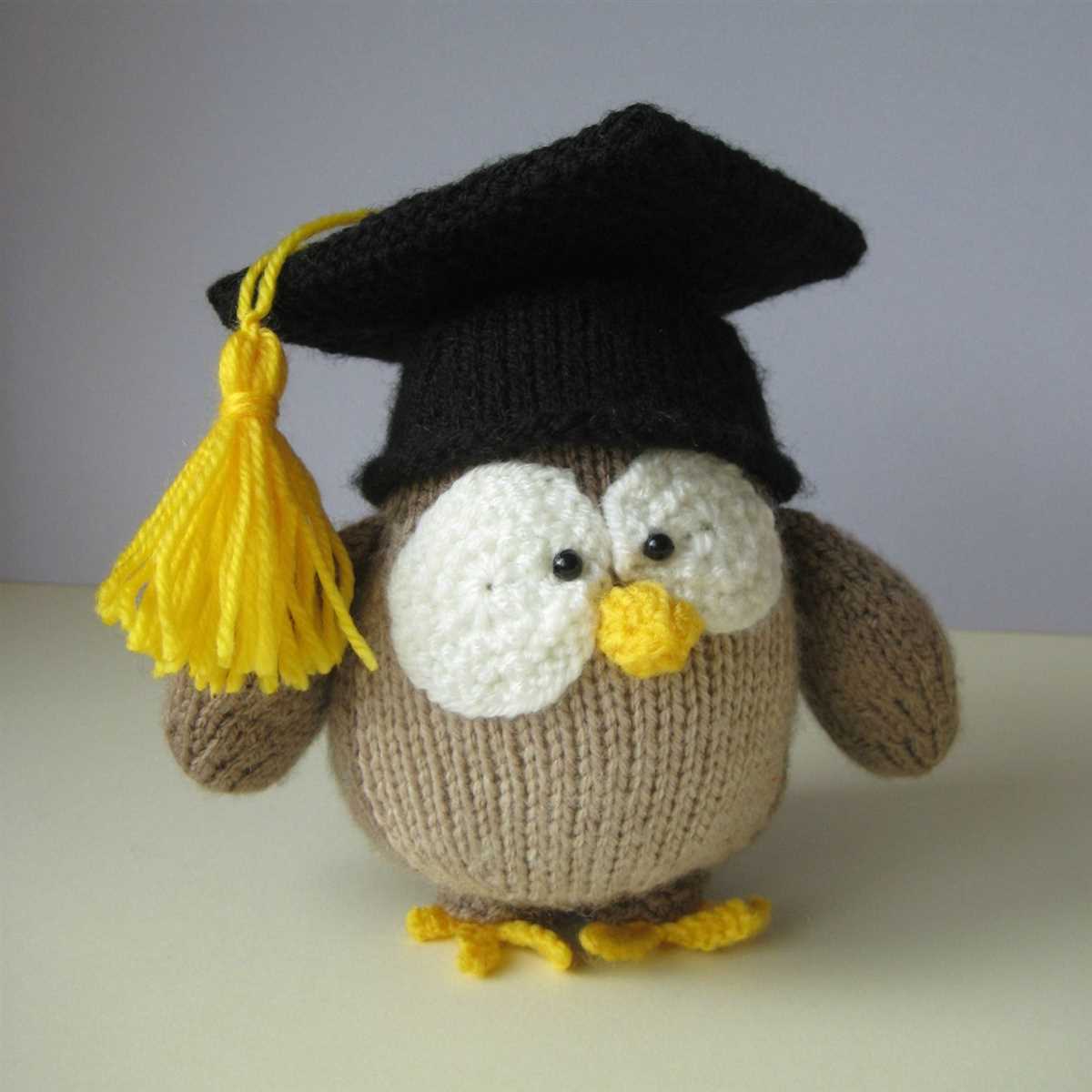 Owl toy knitting pattern