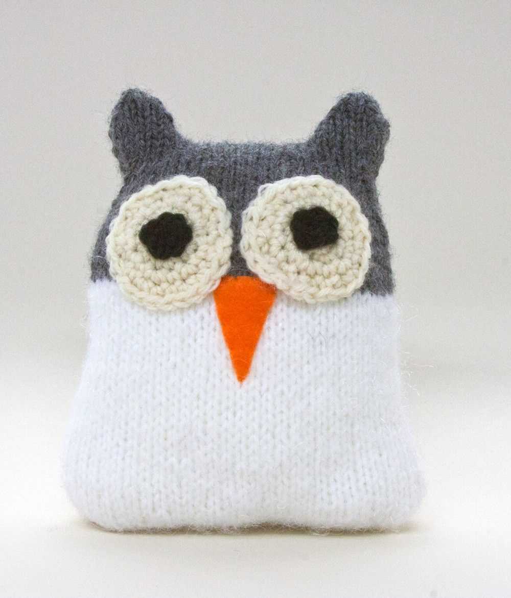 Owl toy knitting pattern
