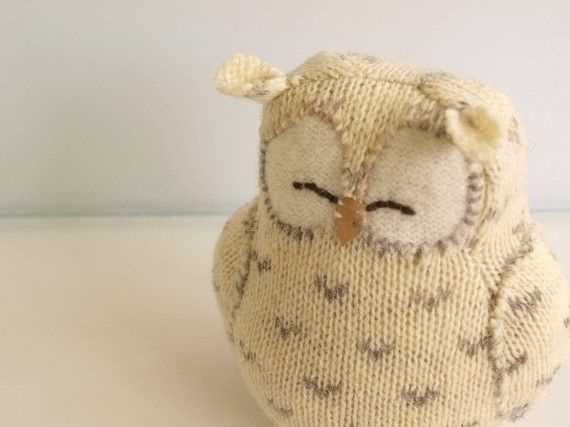 Owl toy knitting pattern