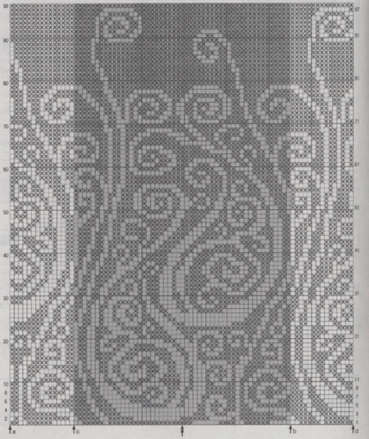 Paisley knitting pattern