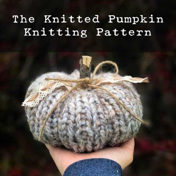 Pattern for knitted pumpkin