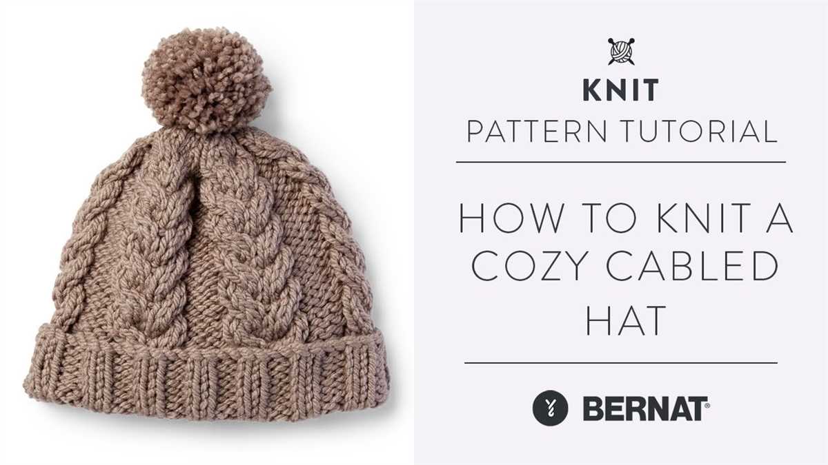 Ribbed brim knit hat pattern