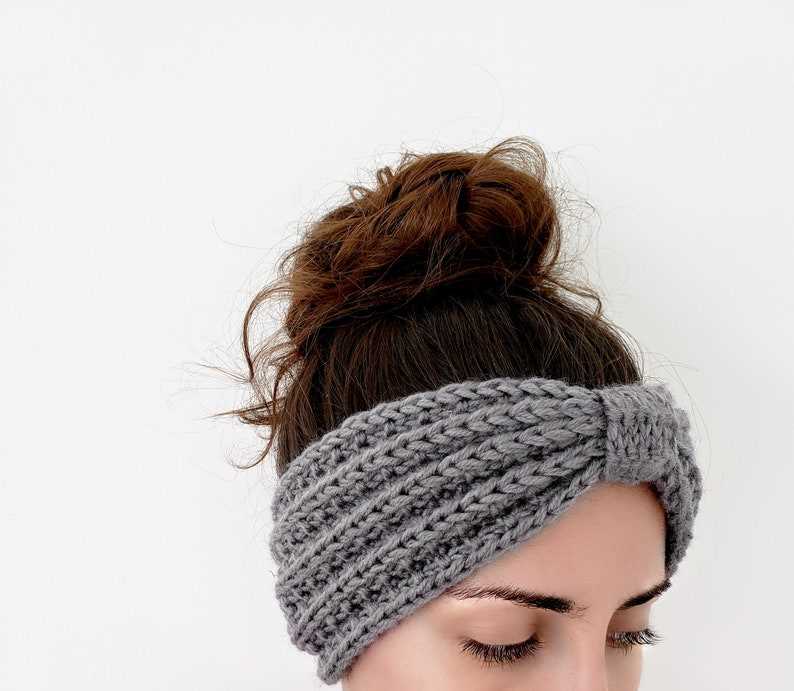 Ribbed headband knitting pattern