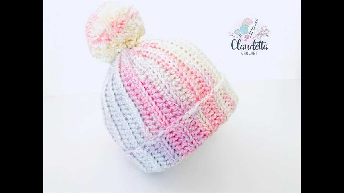 Ribbed brim knit hat pattern