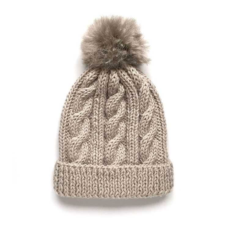 Ribbed brim knit hat pattern
