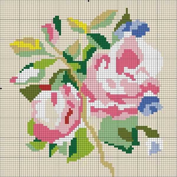 Elegant Floral Knit: The Rose Pattern