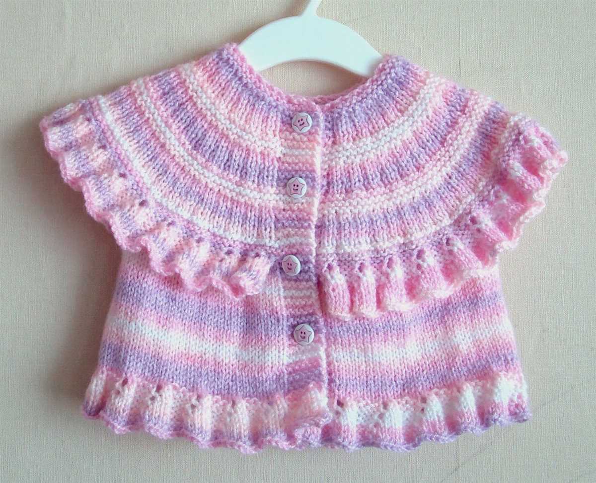 Ruffle knitting pattern