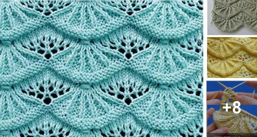 Scalloped knitting pattern