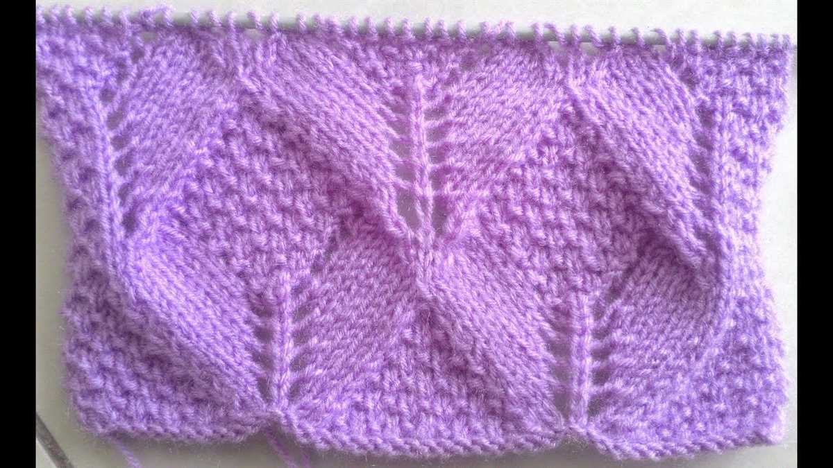 Scalloped knitting pattern