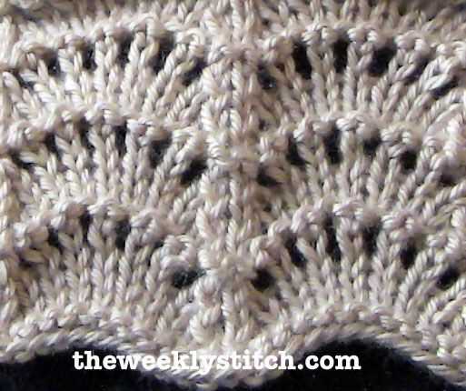 Scalloped knitting pattern