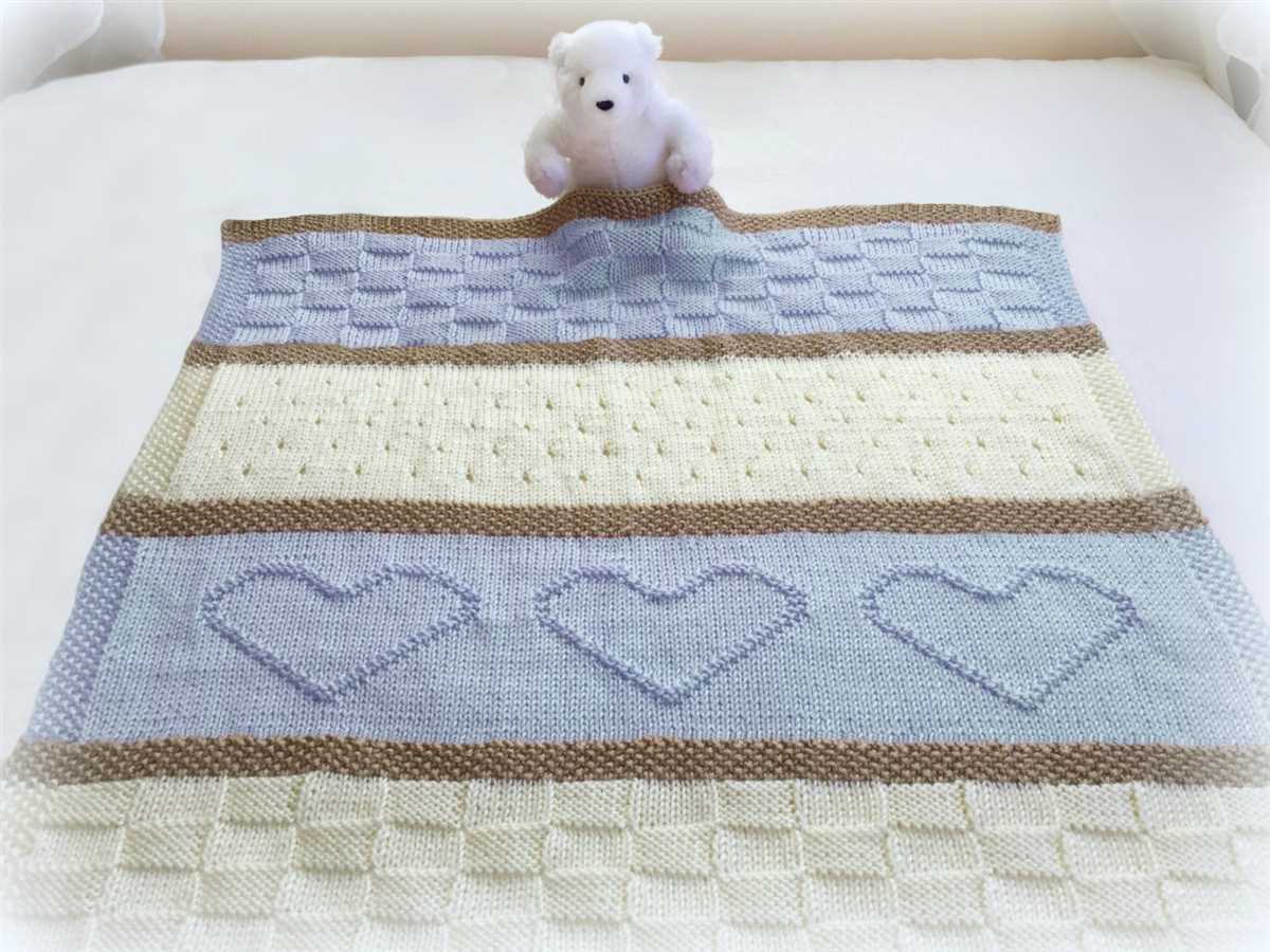 Simple baby blanket knitting pattern