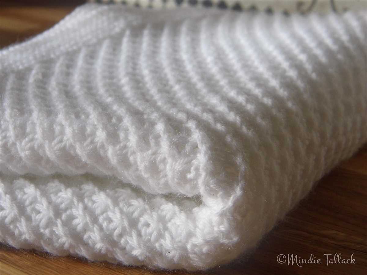 Simple baby blanket knitting pattern