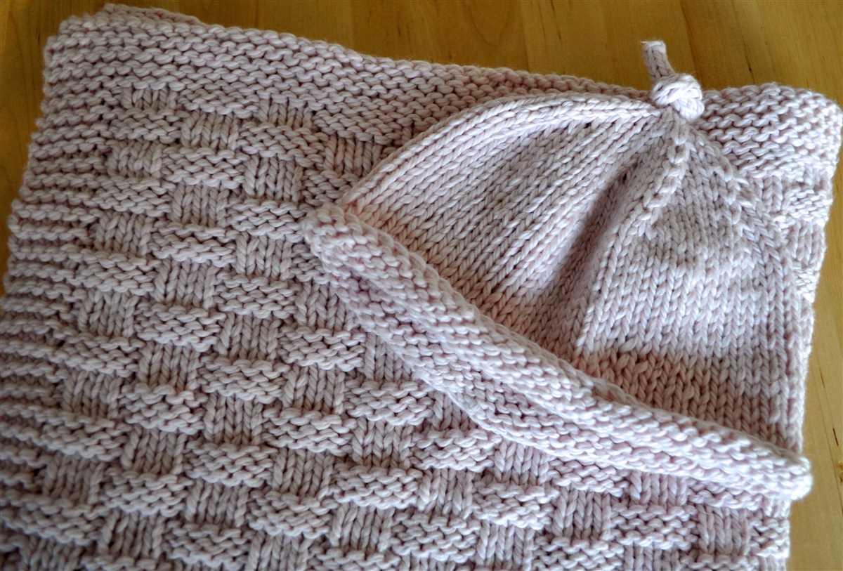 Simple baby blanket knitting pattern