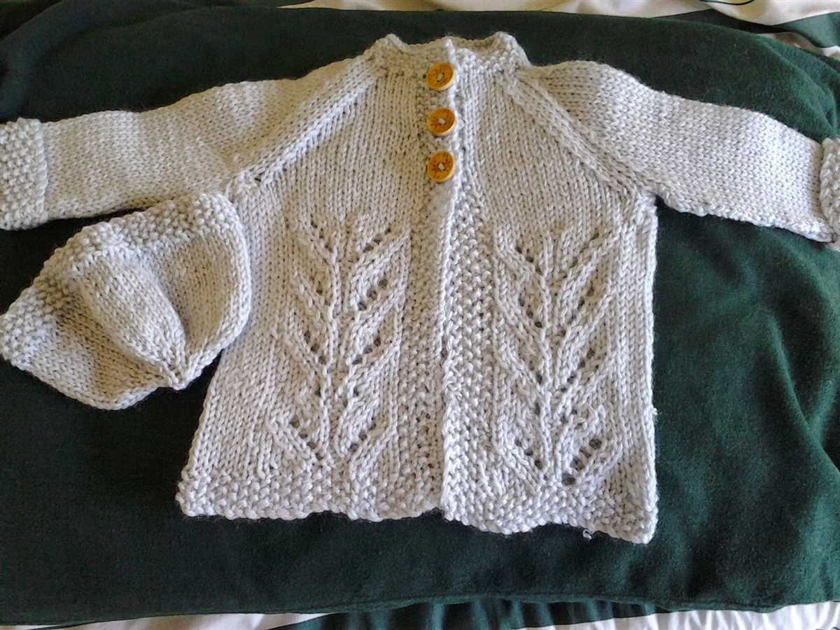 Simple cardigan knitting pattern