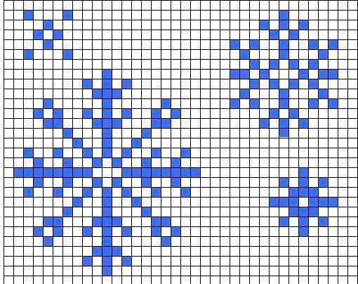 Snowflake knitting pattern