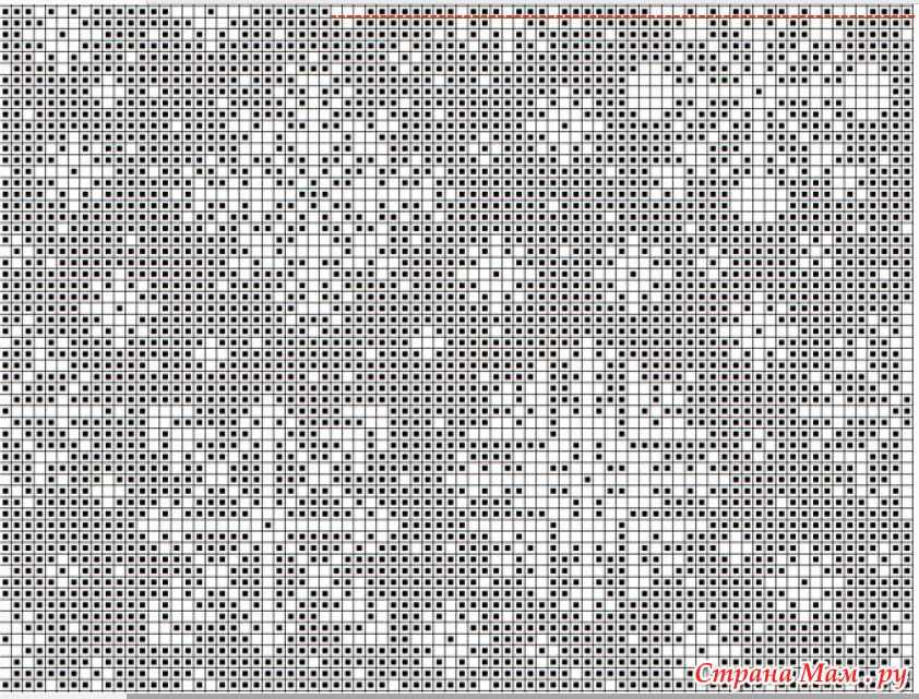 Snowflake knitting pattern