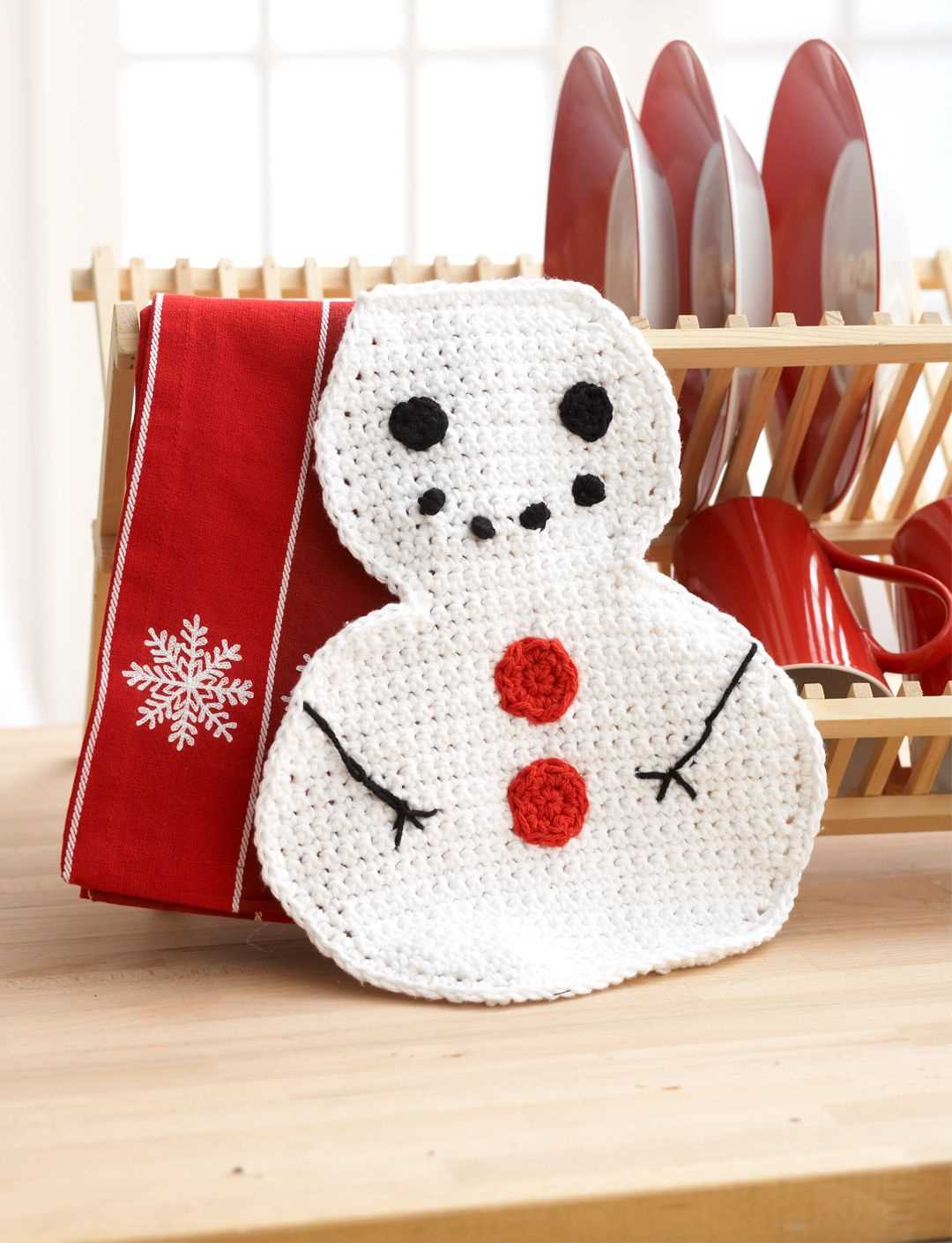Snowman dishcloth knitting patterns