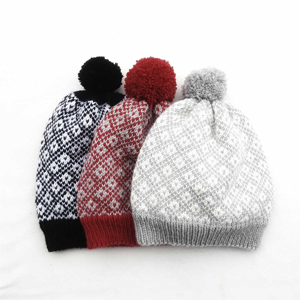 Stocking cap knit pattern