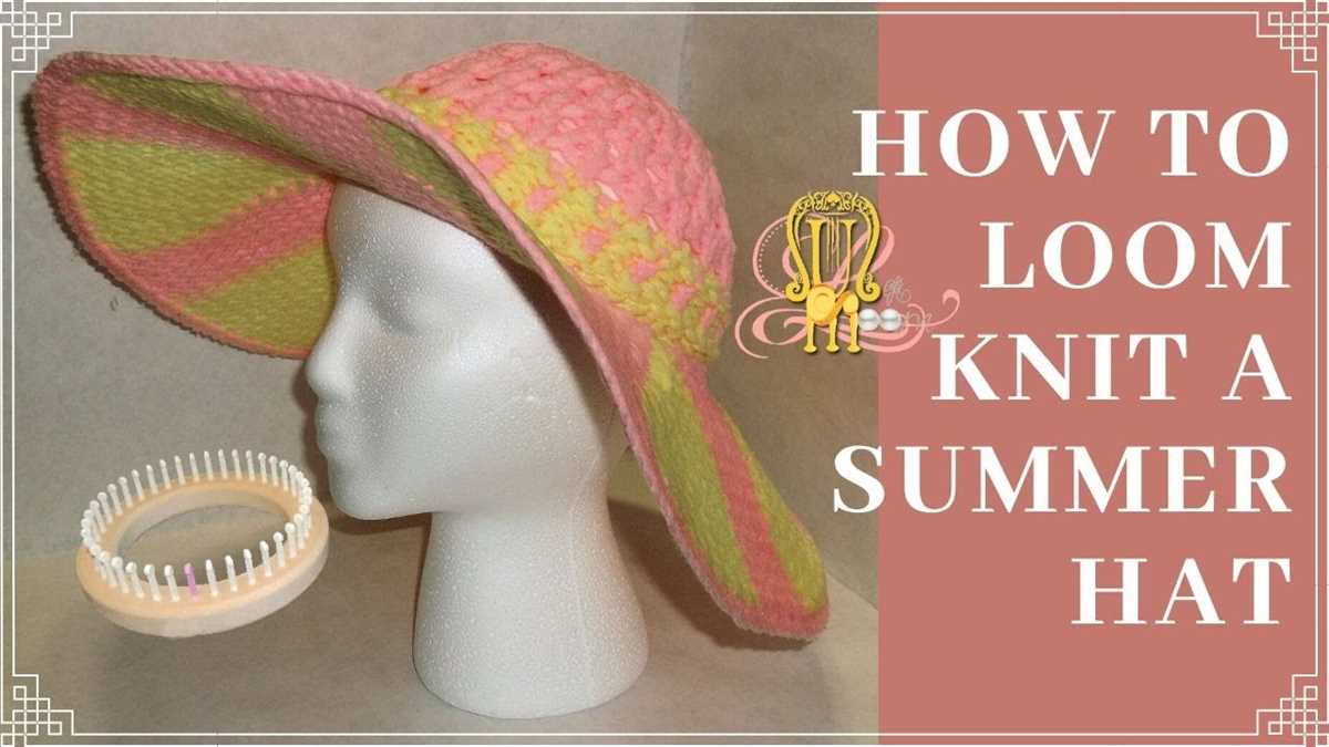 Summer knit hat pattern