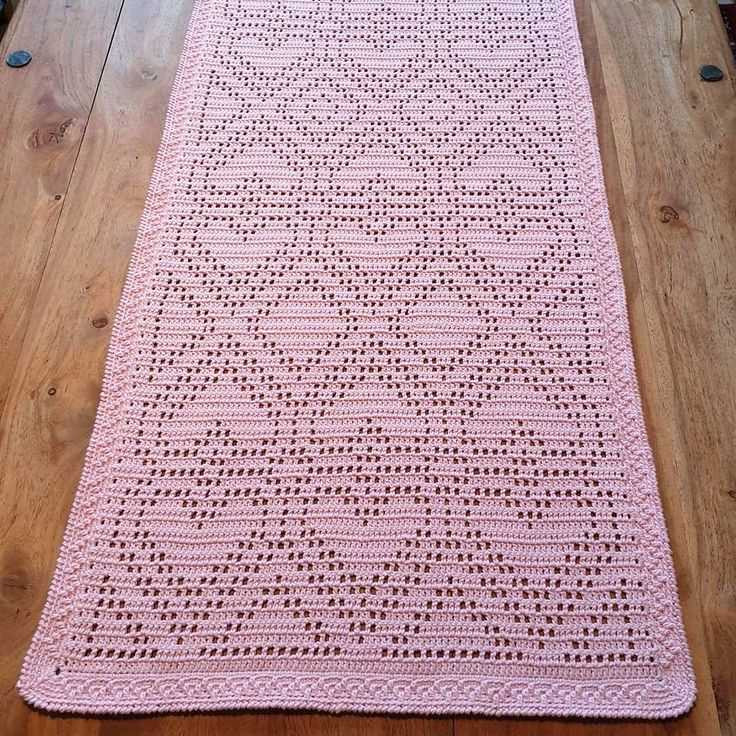 Table runner knitting pattern