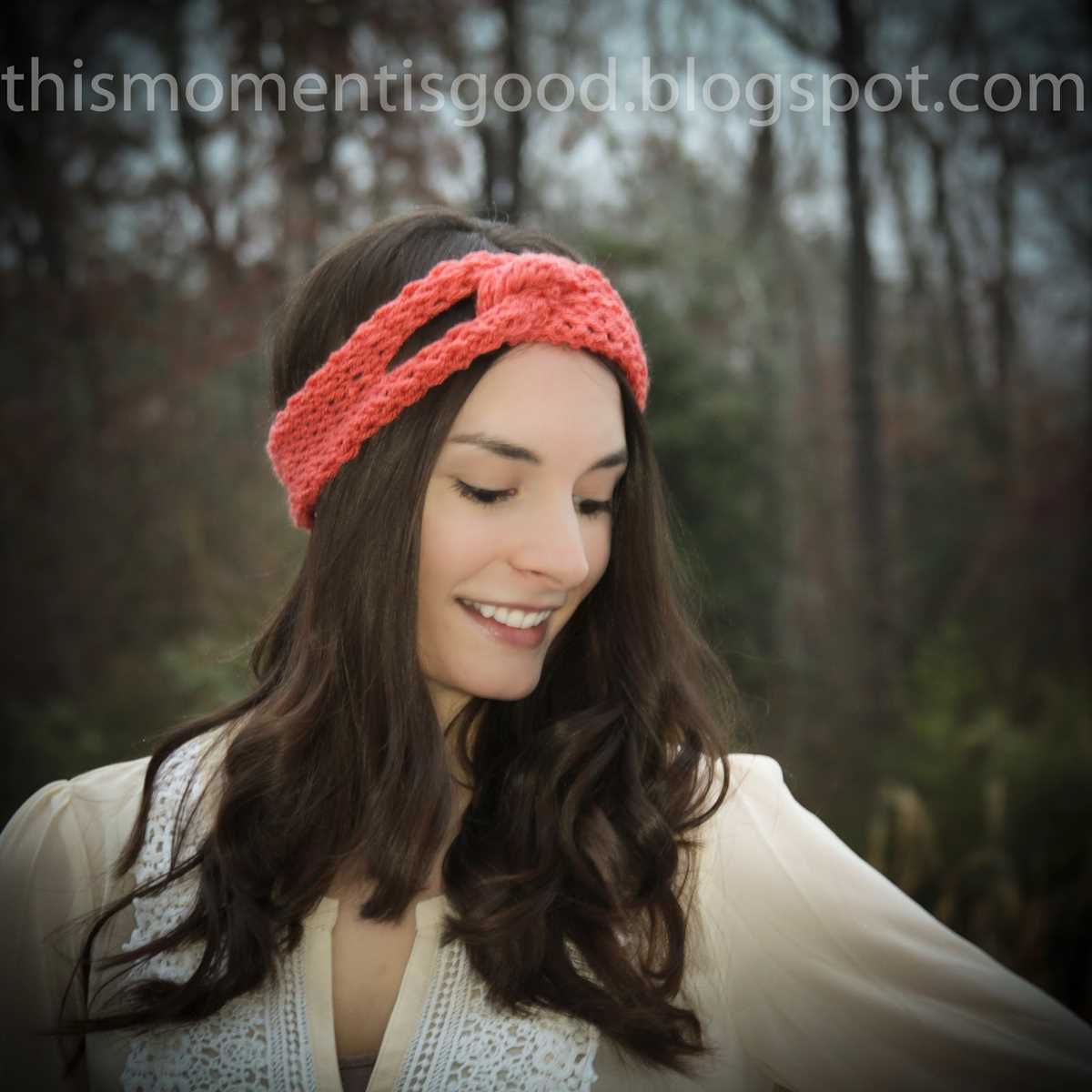 Twist headband pattern knit