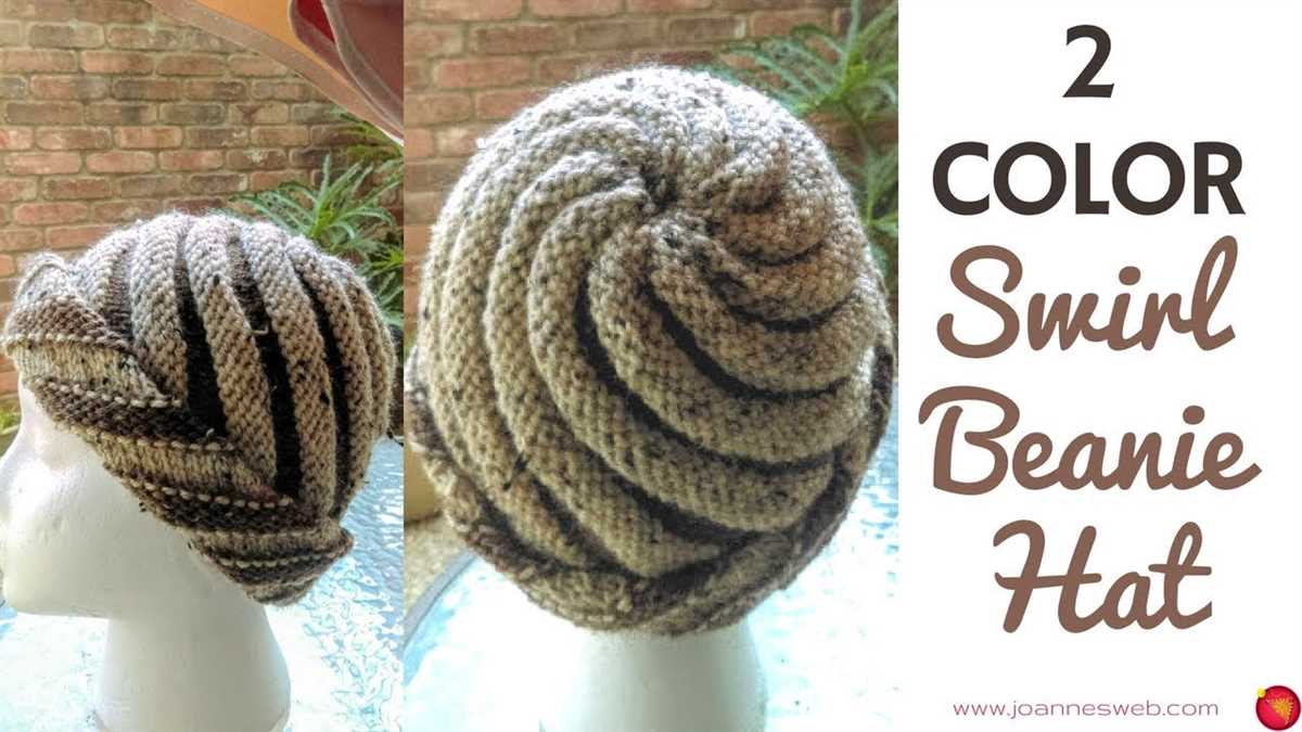 Two color knit hat pattern free