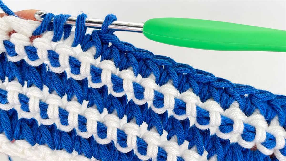 Two color knitting stitch patterns