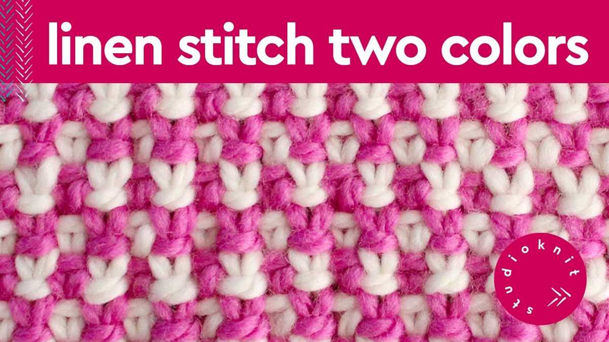 Two row repeat knitting pattern