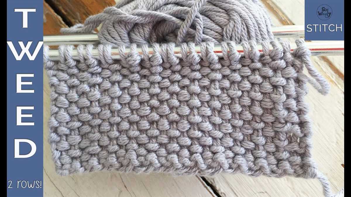 Two row repeat knitting pattern