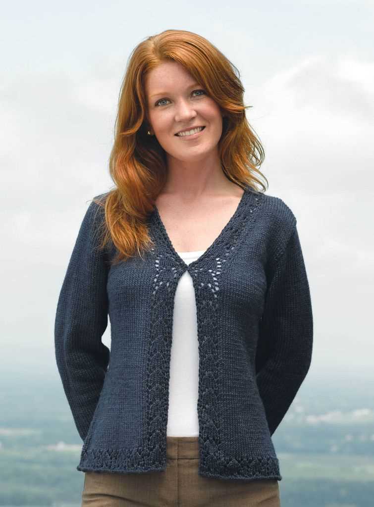 V-neck cardigan knitting pattern free
