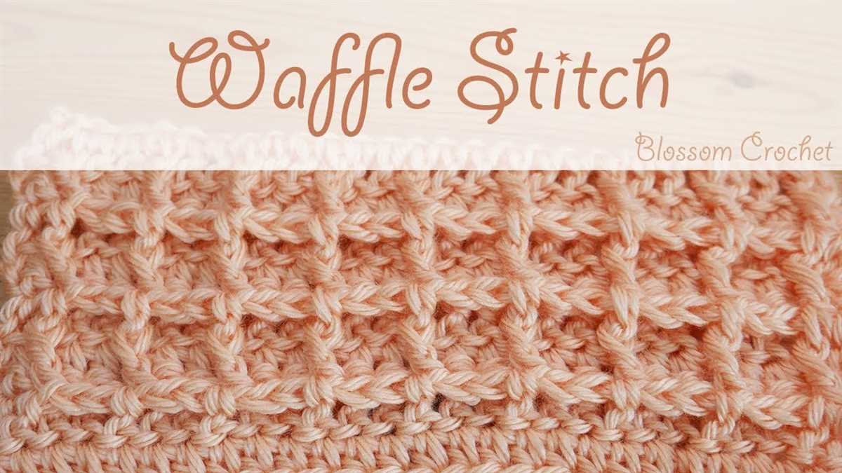 Waffle knit dishcloth pattern