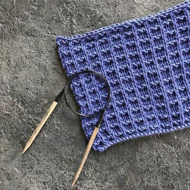Waffle knit dishcloth pattern