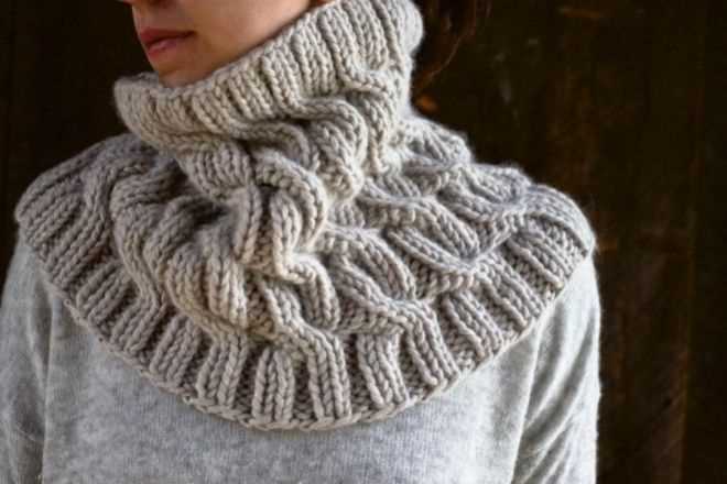 Wednesday snood knitting pattern