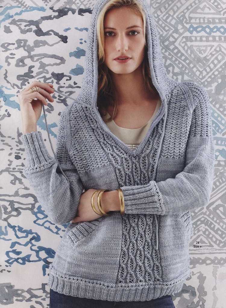 Womens hooded cardigan knitting pattern