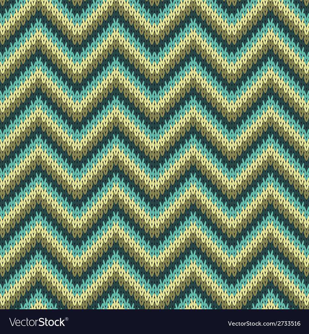 Zig zag knitting pattern