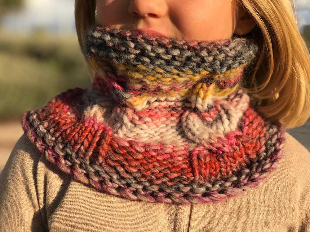 Wednesday snood knitting pattern