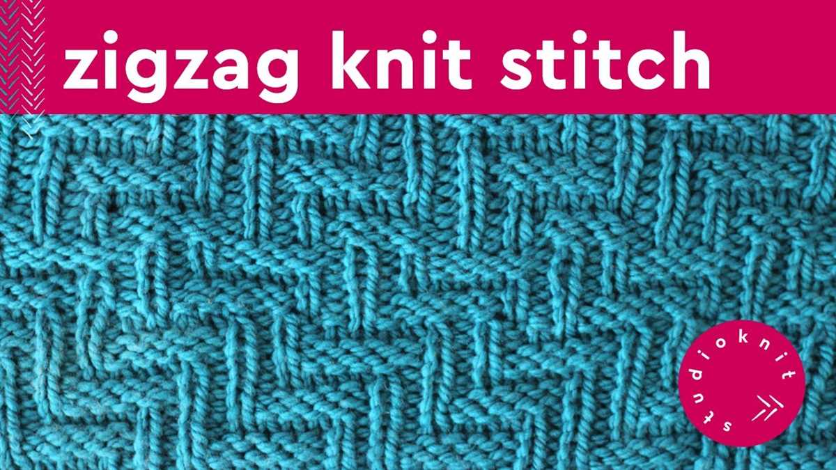 Free zig zag knitting pattern