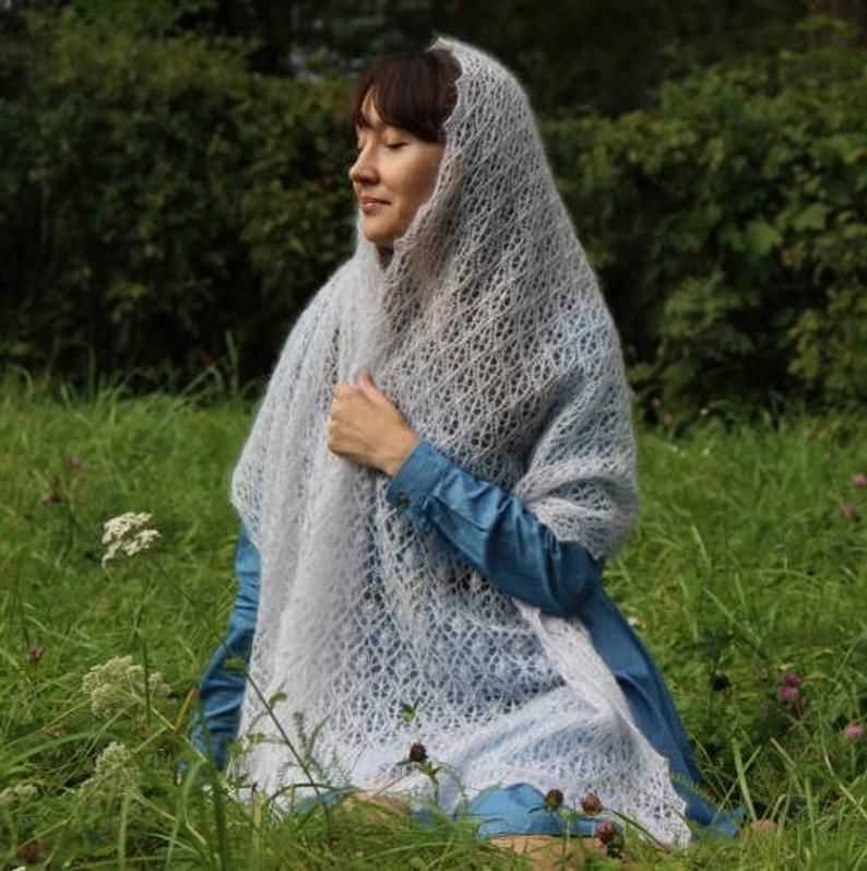 Mohair shawl knitting pattern