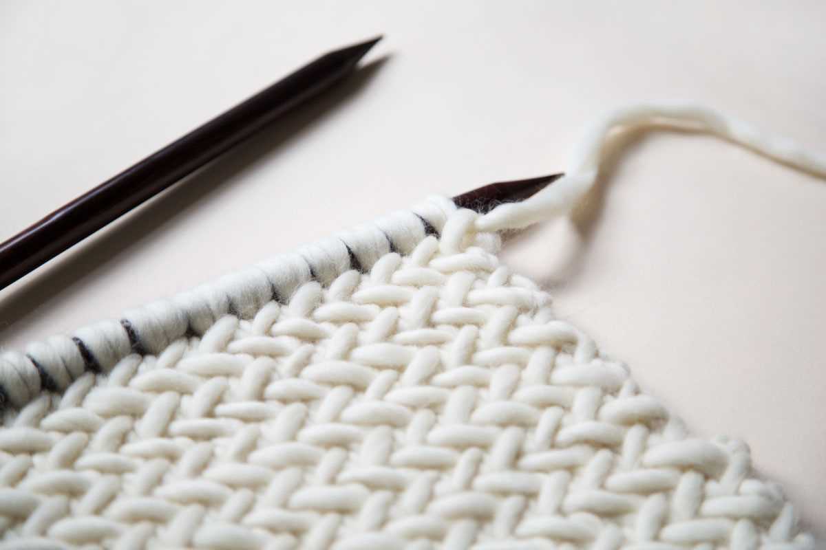 Herringbone knit blanket pattern free
