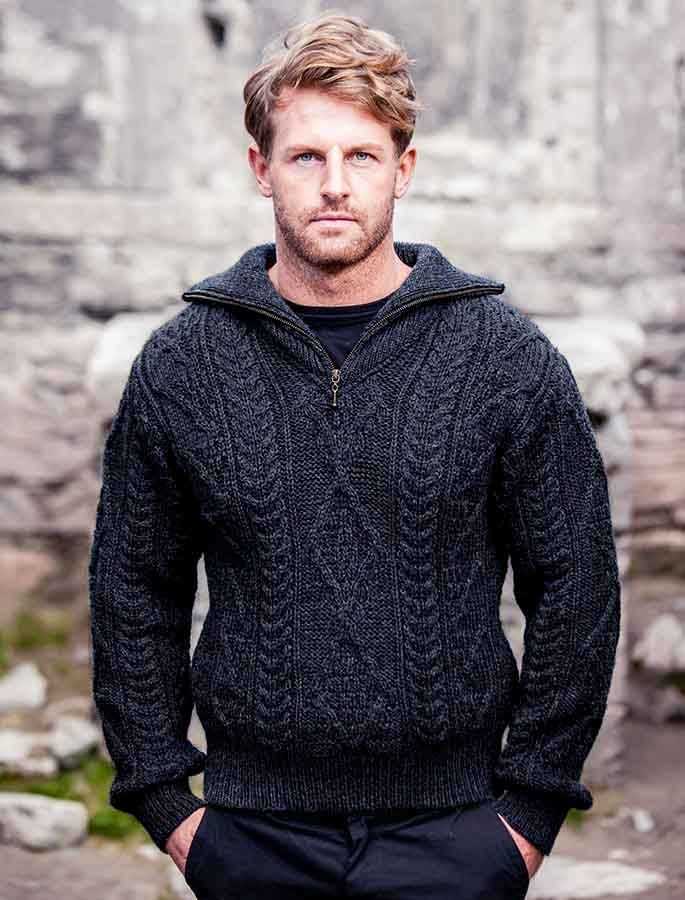Aran fisherman knit sweater patterns