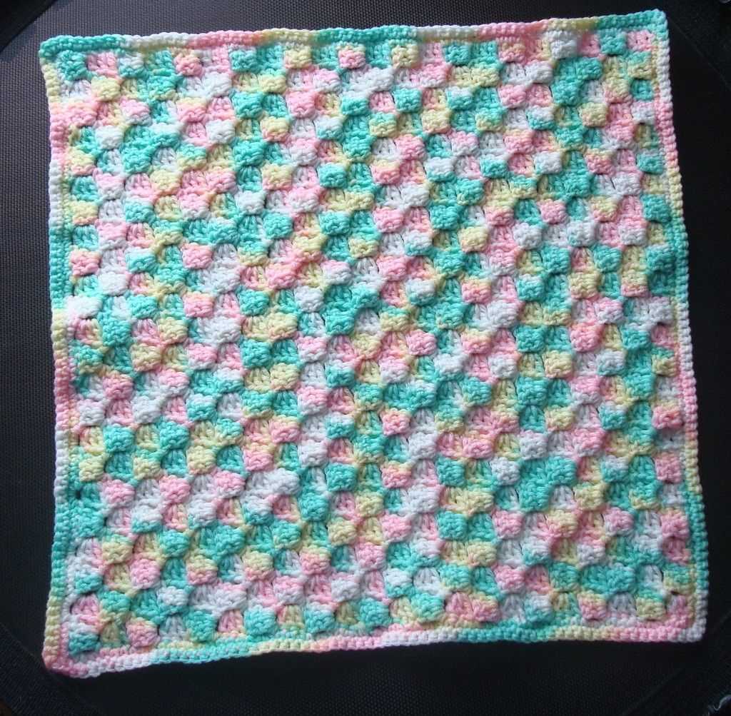 Corner to corner knit baby blanket pattern