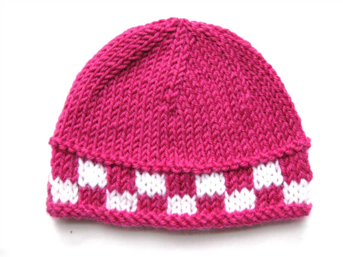 Beanie knitting pattern 8 ply